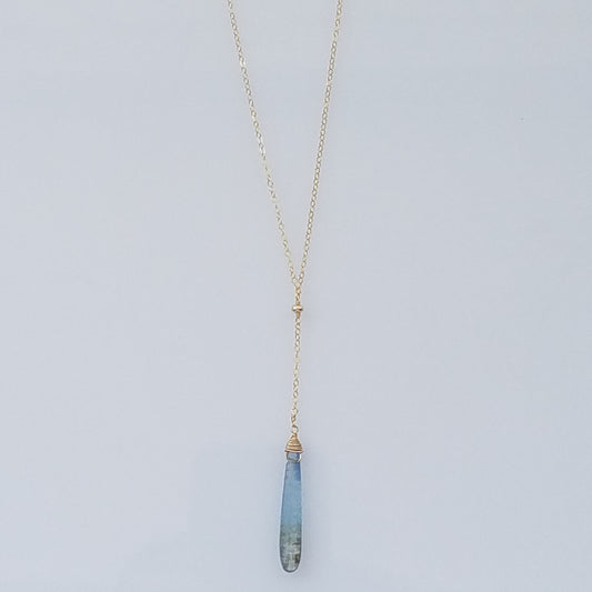 Kyanite drop necklace