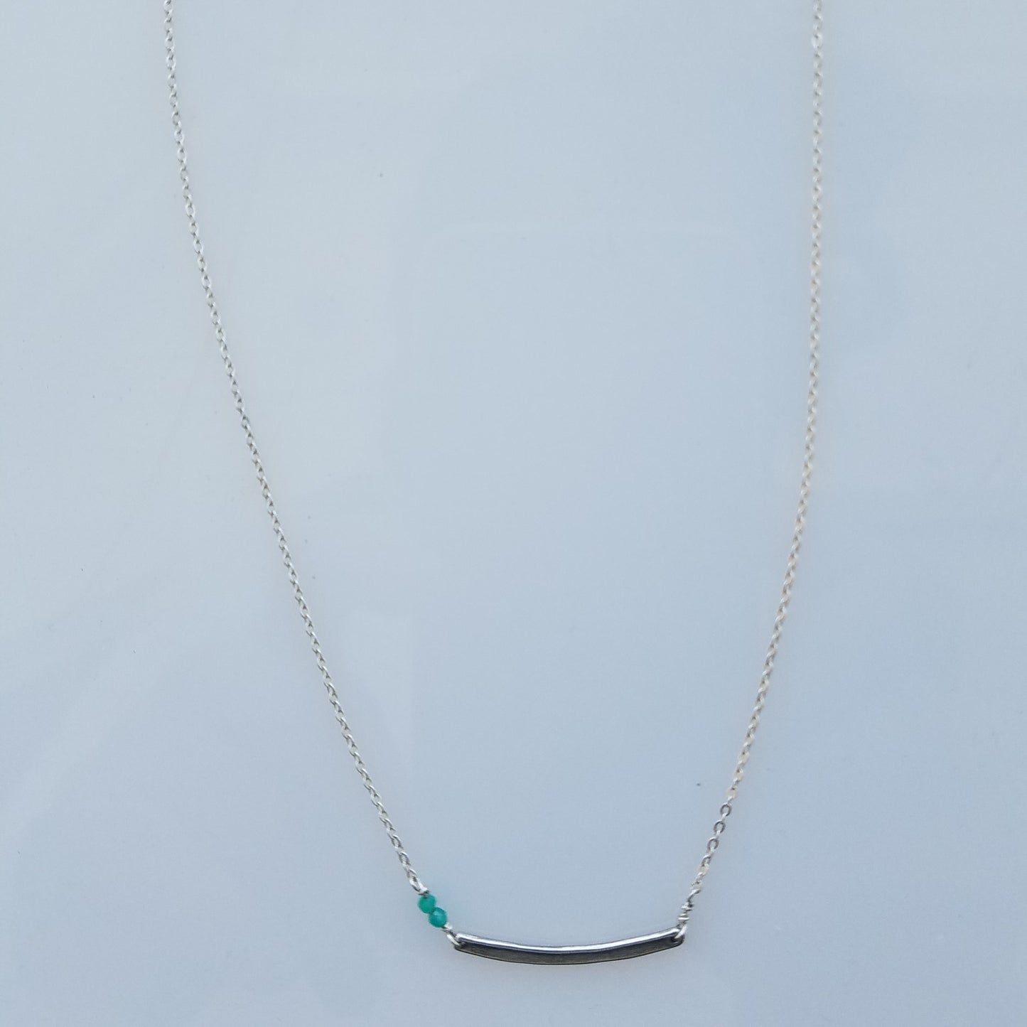 Silver bar necklace