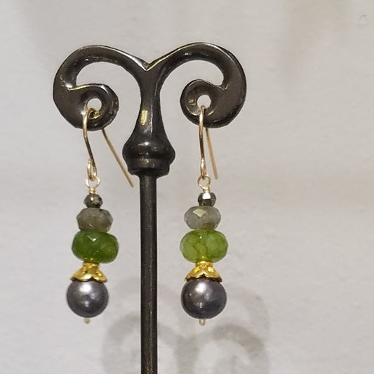 Jade earrings