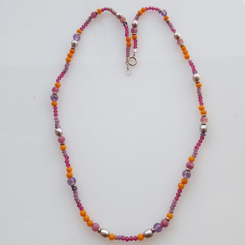 Multi gems necklace