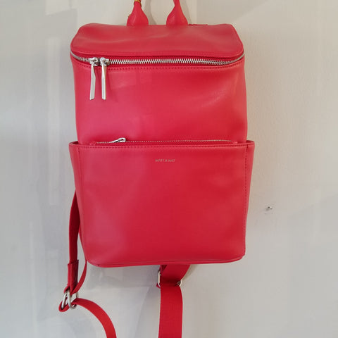 Vegan red backpack/handbag