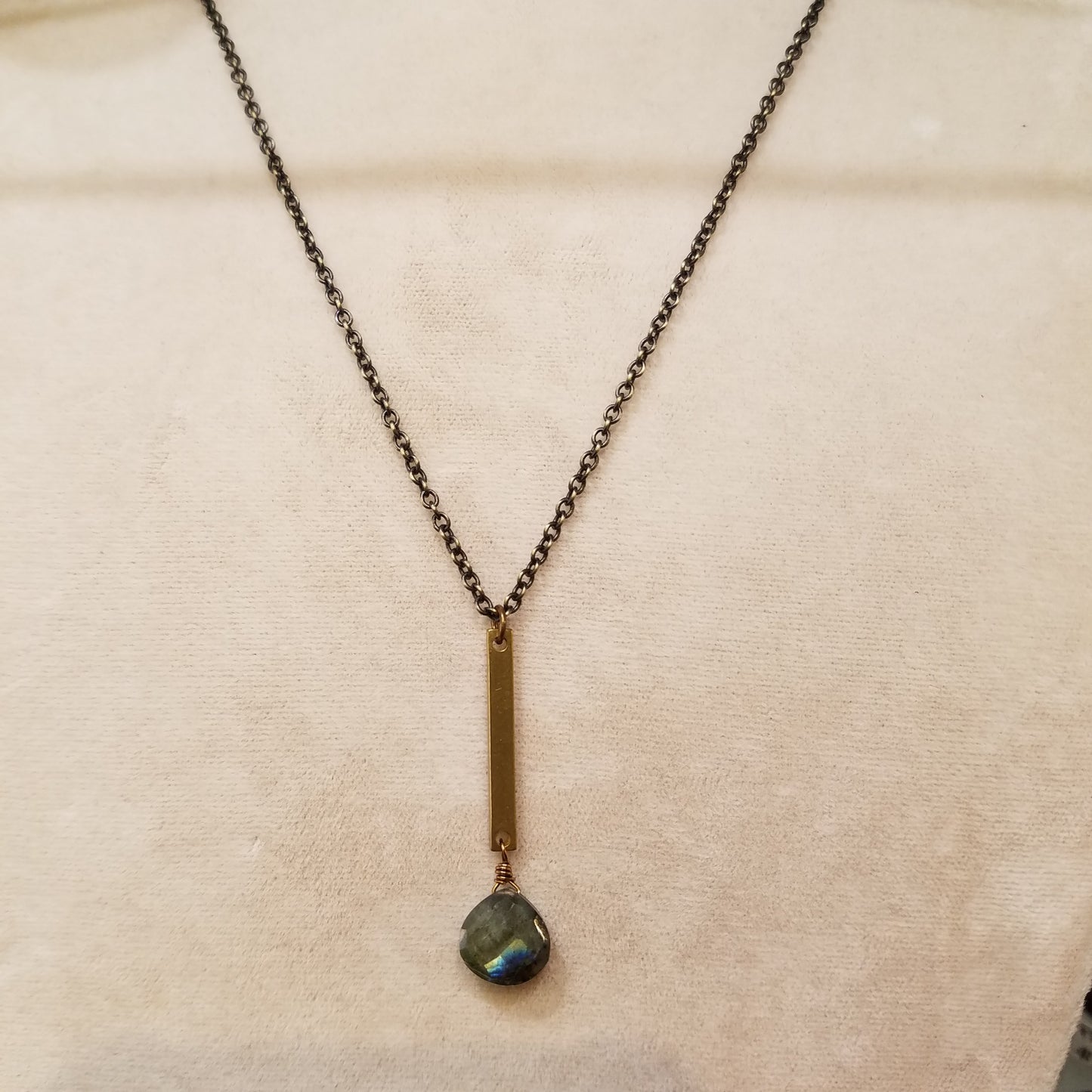 Long bar necklace