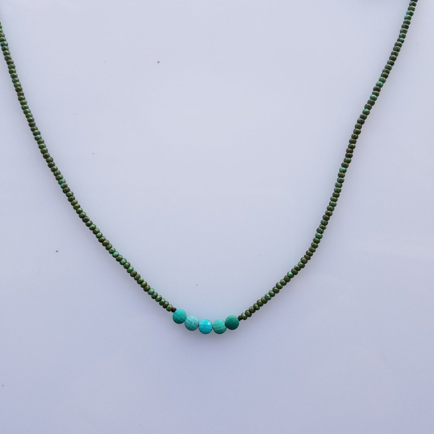 Precious turquoise necklace