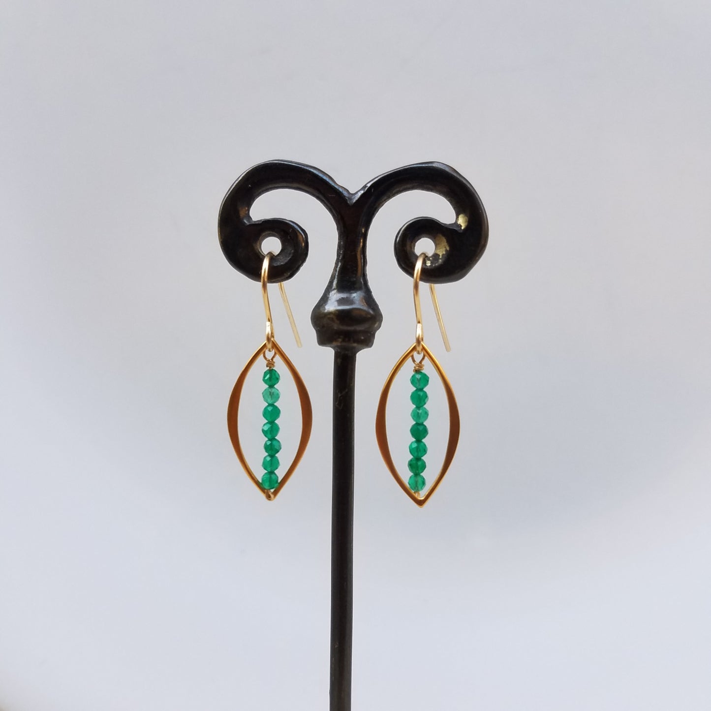 Green Onyx earrings