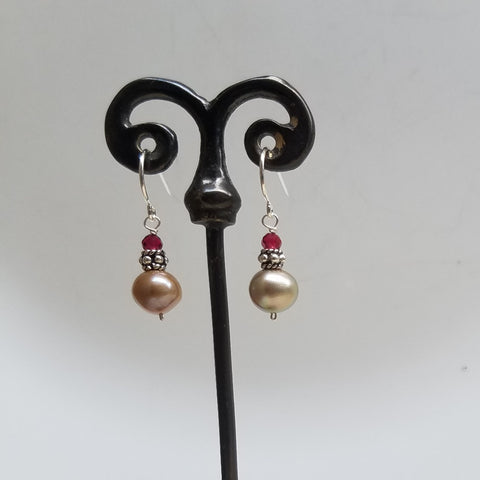 Golden Pearl earrings