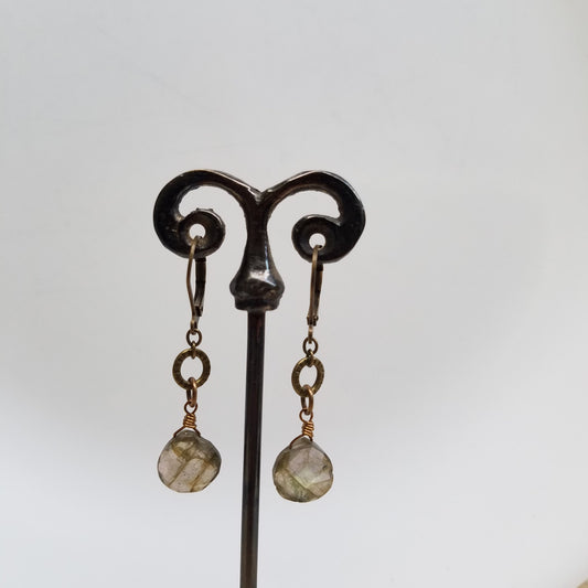 Labradorite with a ring earrings