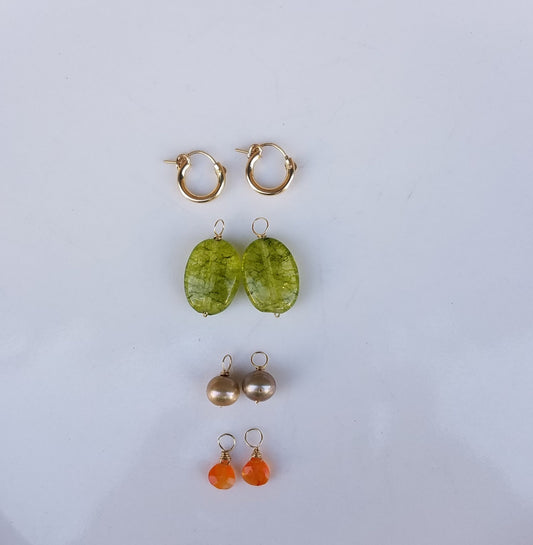 Four in one hoops earrings