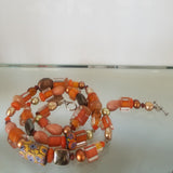 Tangerine color necklace