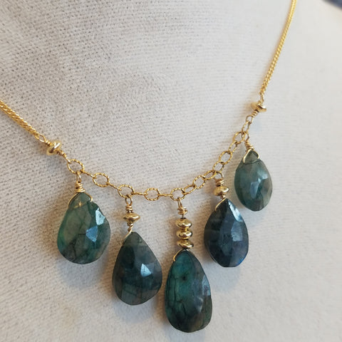 Green Labradorite necklace