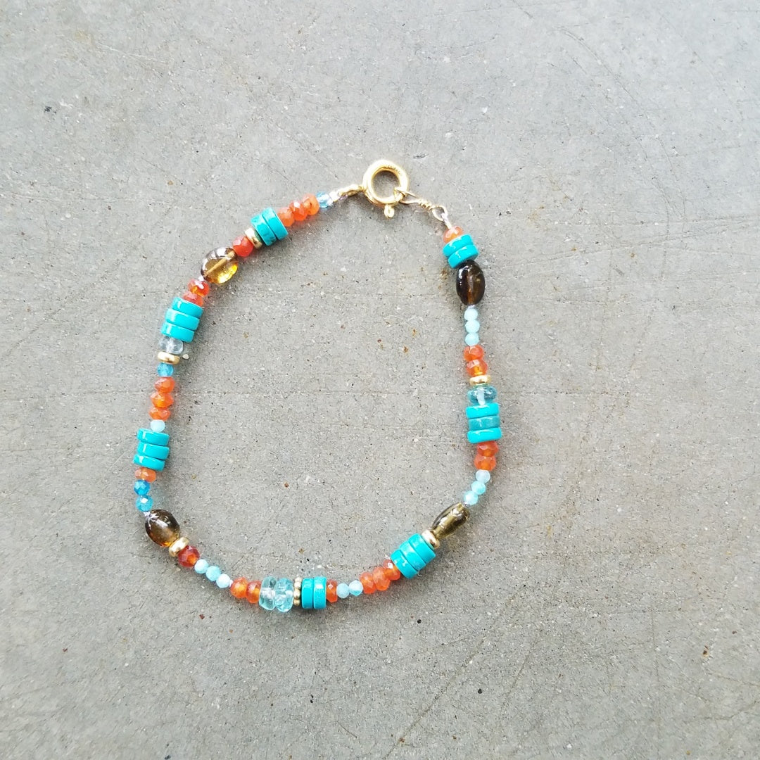 Turquoise Carnelian bracelet