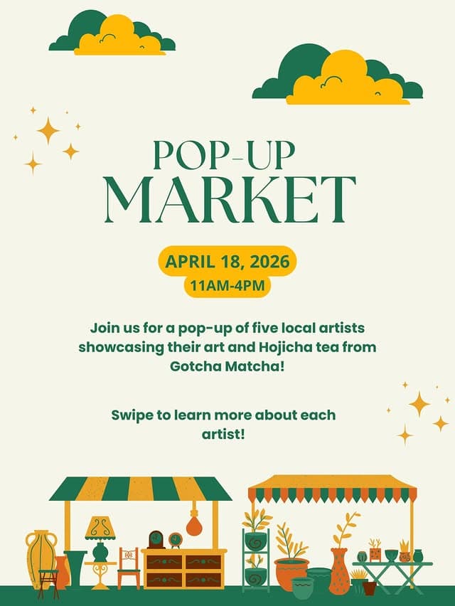 Photo by ANTIQUA on April 15, 2026. May be an image of ‎macrame, poster and ‎text that says '‎POP-UP