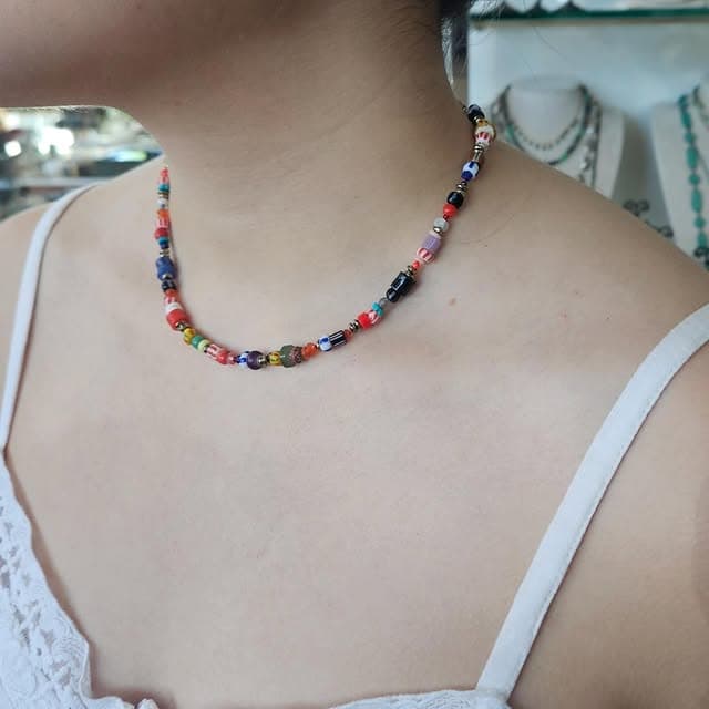 Photo by ANTIQUA on April 20, 2026. May be an image of necklace, choker and text.