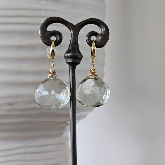 Majestic Green Amethyst Earrings