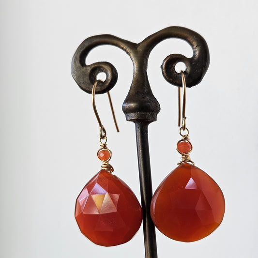 Energetic Carnelian earrings