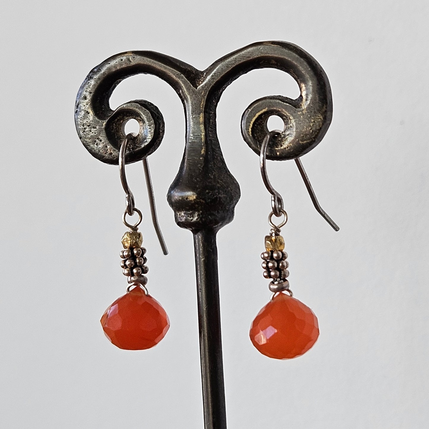 All around Carnelian drop earrings