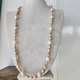 Lustrous golden Pearls necklace