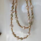 Lustrous golden Pearls necklace