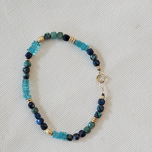 Chrysocolla and Apetite bracelet