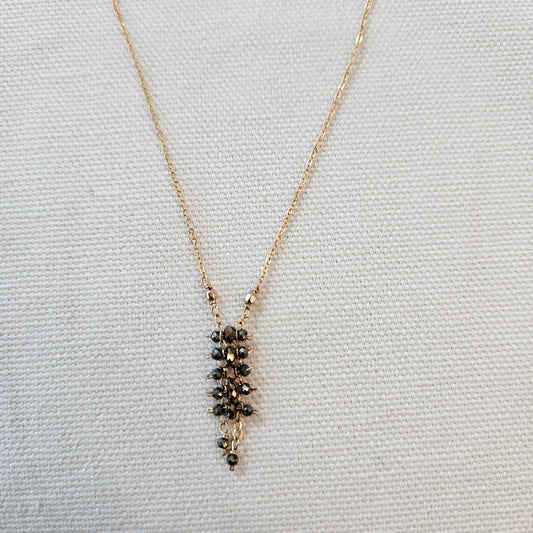 Tiny Pyrite necklace