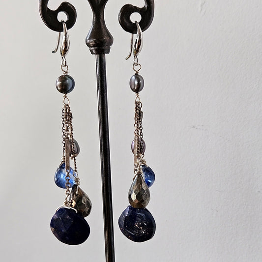 The blues earrings