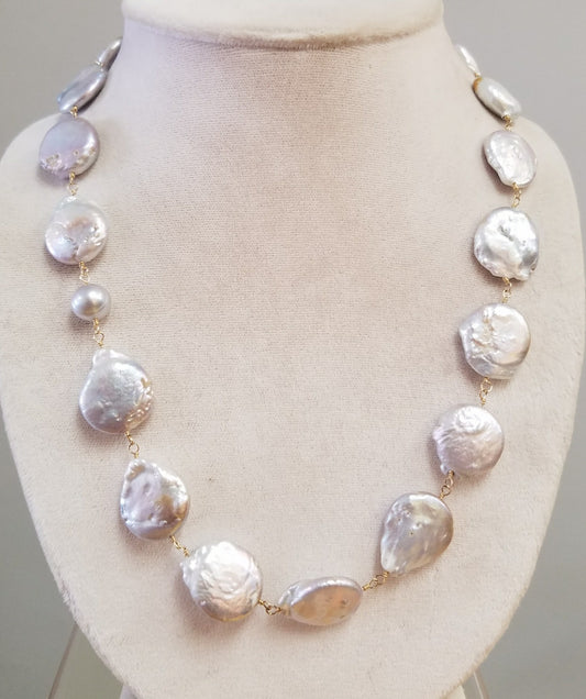 Coin Pearl Necklace