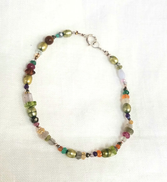 Multi gems bracelet