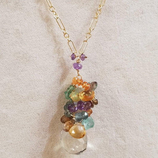 Many gems in one necklace