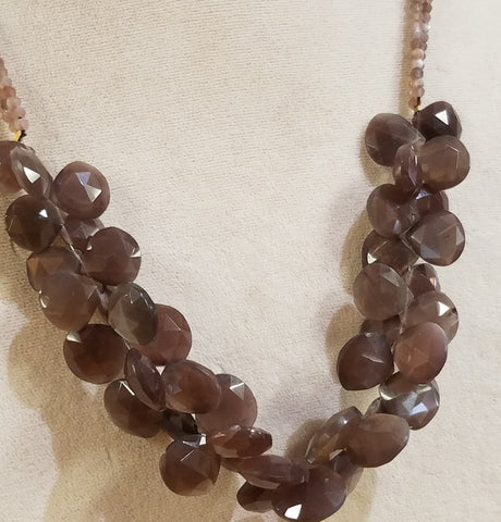 Chocolate Moonstone necklace