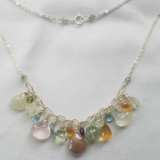 Multi gems necklace