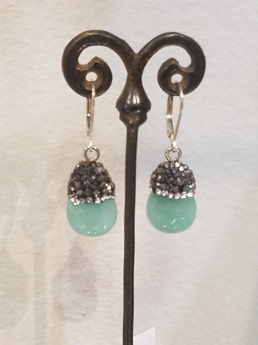 Chalcedoney sparkle earrings