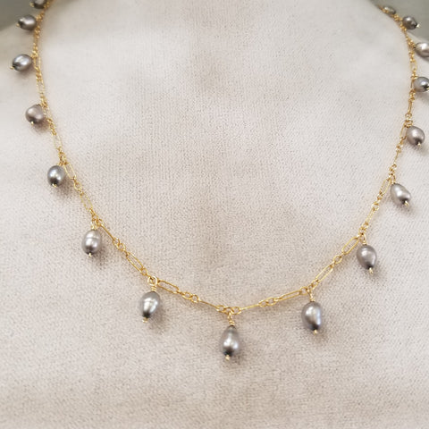 Silver Pearls necklace