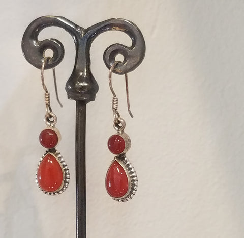 Carnelian earrings