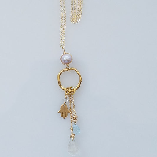 3 charms necklace