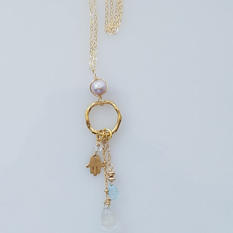 3 charms necklace
