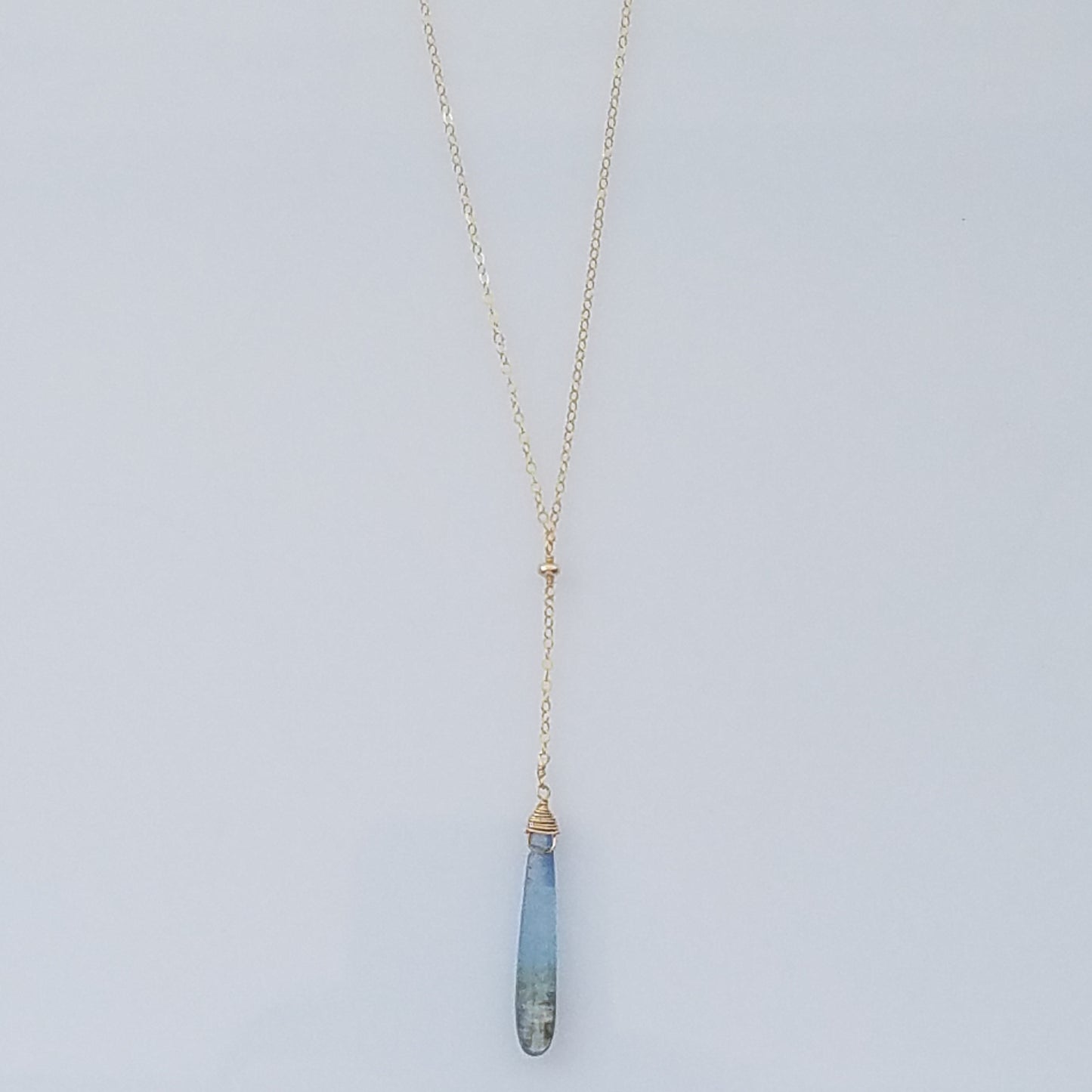 Kyanite drop necklace