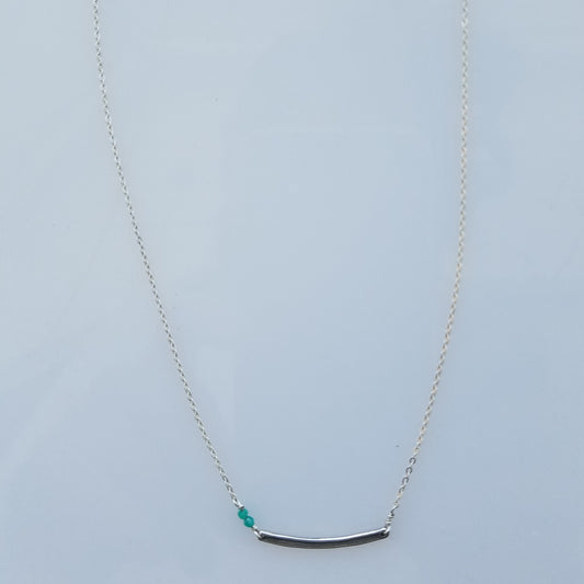 Silver bar necklace