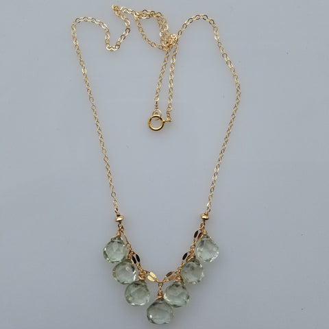 Green Amethyst necklace