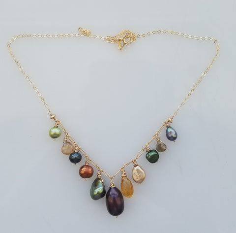 Colors of nature necklace