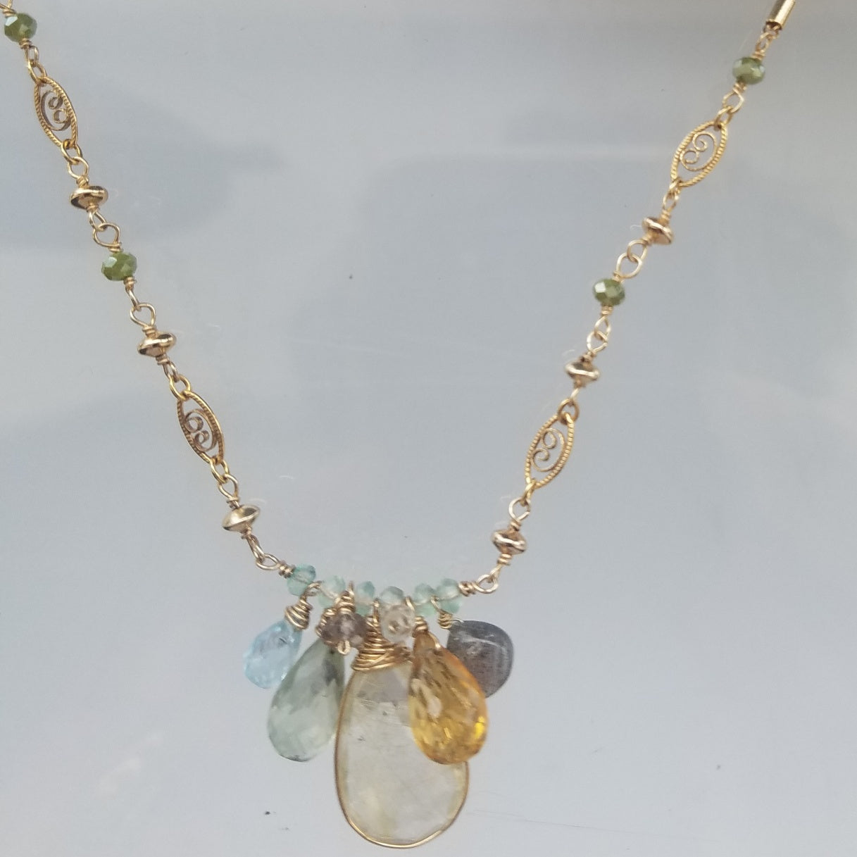 Rutilated orchestra necklace