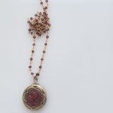 Victorian button necklace