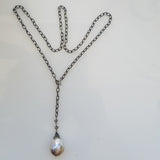 Baroque Pearl silver necklace
