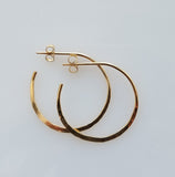 Gold filled hoops earrings