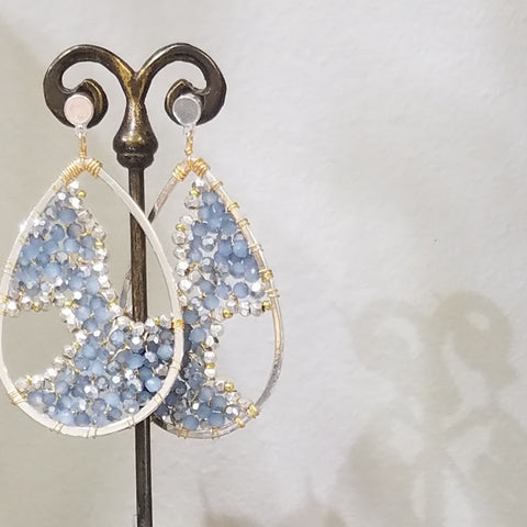 Periwinkle blue earrings