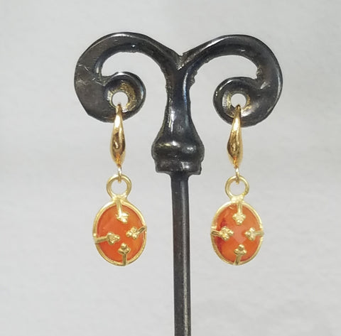 Carnilian earrings