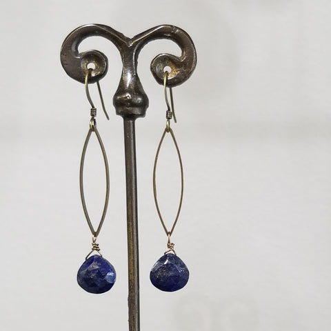 Dark blue earrings