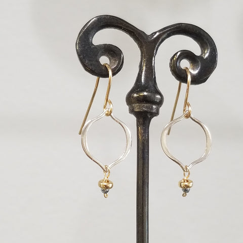 Two tone earrings