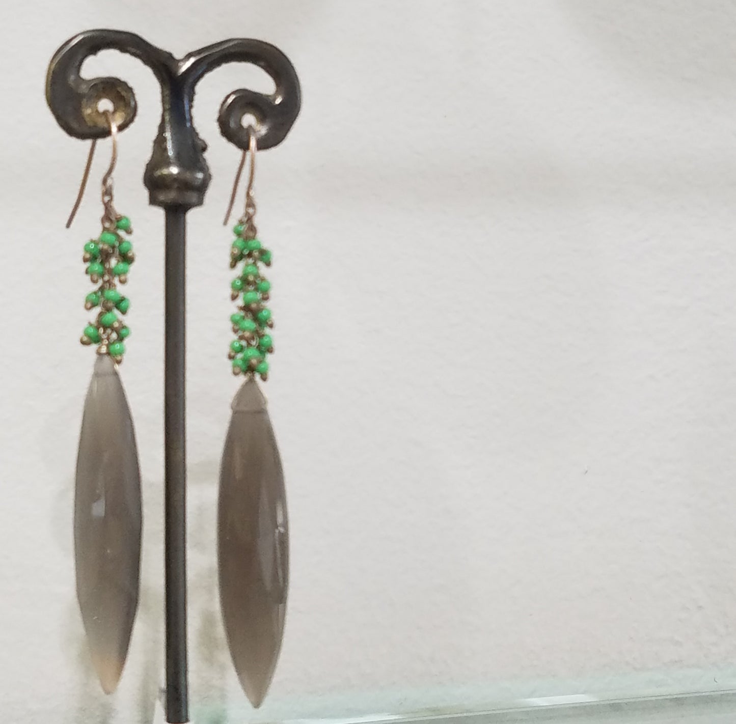 Marqueese grey Moonstone earrings