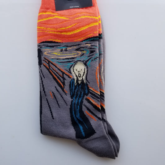 The scream men socks