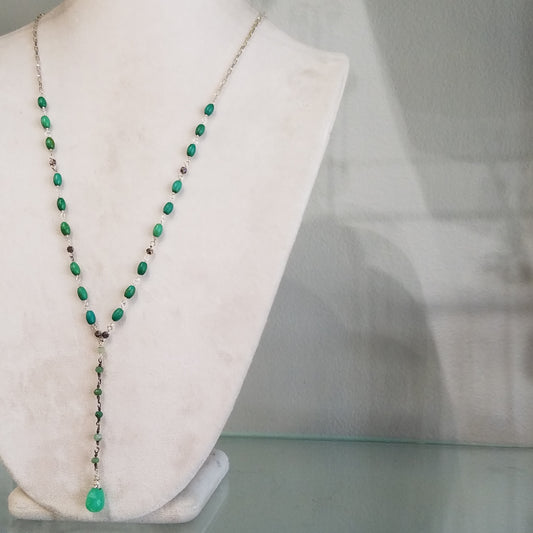 Long turqouise necklace