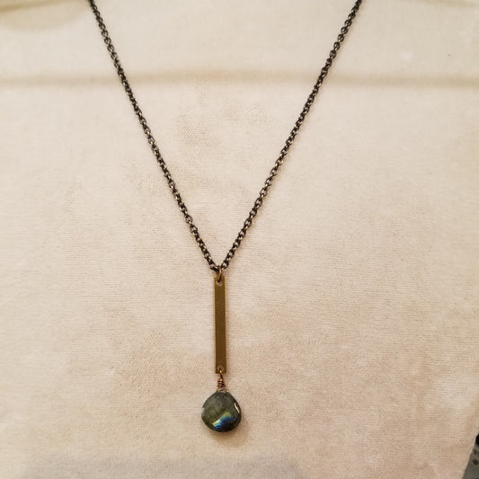 Long bar necklace